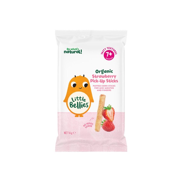 Baby Bellies Organic Strawberry Pick-Up Sticks | 16g