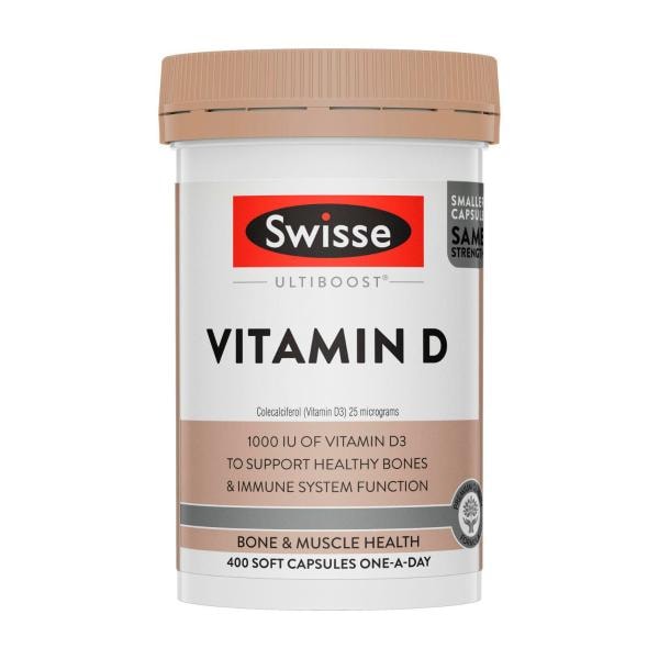 Swisse Ultiboost Vitamin D For Bone Health Support | 400 pack