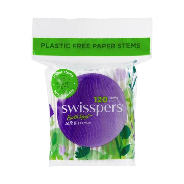 Swisspers Cotton Tips Paperstems | 120 pack