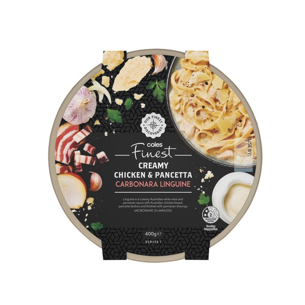 Coles Finest Chicken And Pancetta Carbonara Linguine | 400g