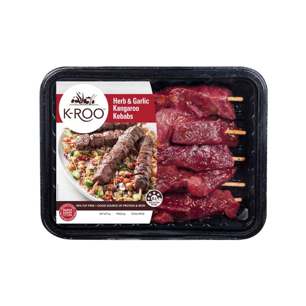 K-Roo Kangaroo Herb And Garlic Kebab | 360g