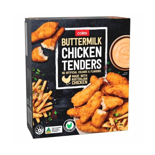 Coles Frozen Buttermilk Chicken Tenders | 400g