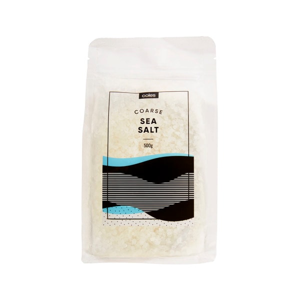 Coles Coarse Sea Salt Refill Bag | 500g