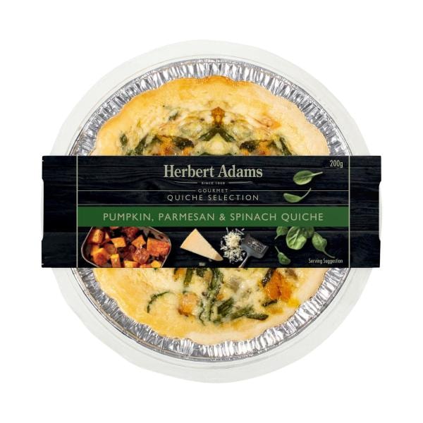 Herbert Adams Quiche Pumpkin Parmesan Spinach | 200g