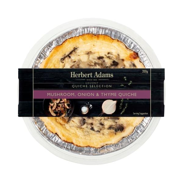 Herbert Adams Quich Mushroom Onion Thyme | 200g