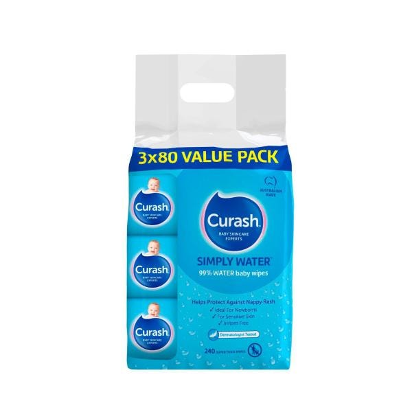Curash Water Wipes | 240 pack