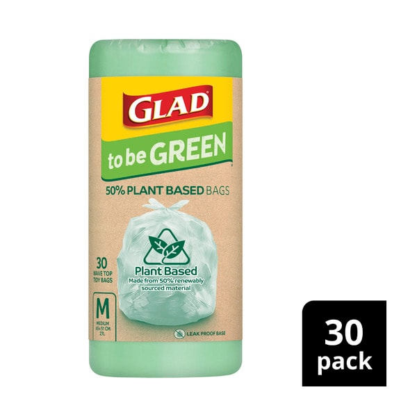 Glad To Be Green Plant Bio Based Kt Bags Medium | 30 pack