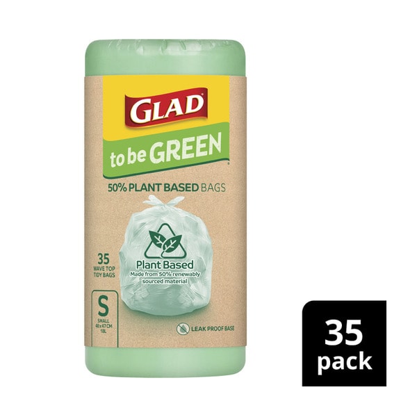 Glad To Be Green Plant Bio Based Kt Bags Small | 35 pack