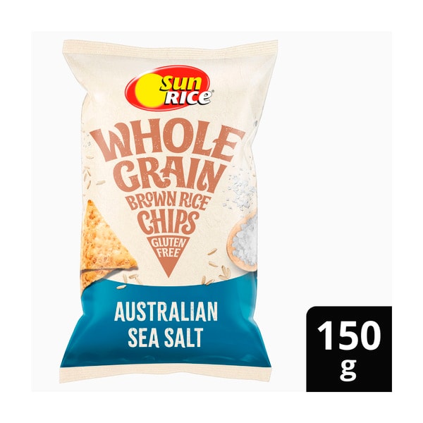 Sunrice Brown Rice Chips Sea Salt | 150g