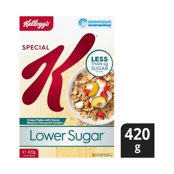 Kellogg's Special K Lower Sugar Honey Blossom Flavoured Breakfast Cereal | 420g