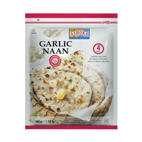 Ashoka Tandoori Naan Garlic | 340g