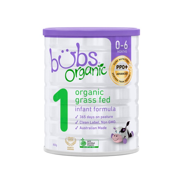 Bubs Organic Grass Fed Formula Stage 1 | 800g