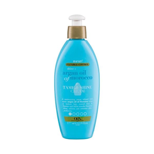 Ogx Flexible Control Shine + Hydrate Argan Oil Of Morocco Tame & Shine Cream For Frizzy Hair | 177mL