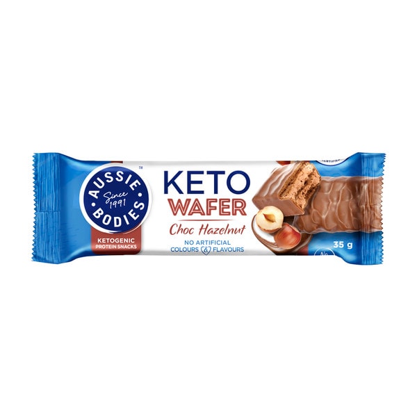 Aussie Bodies Keto Wafer Choc Hazelnut | 35g