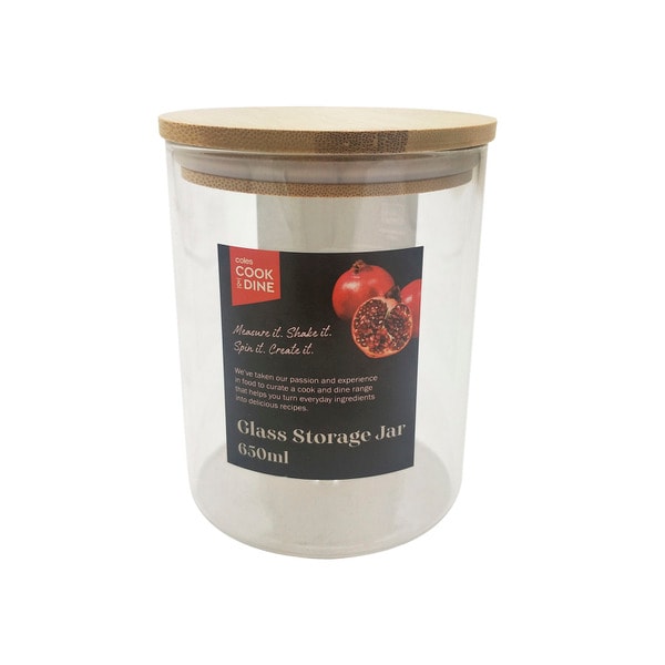 Cook & Dine Glass Storage Jar 650mL | 1 each