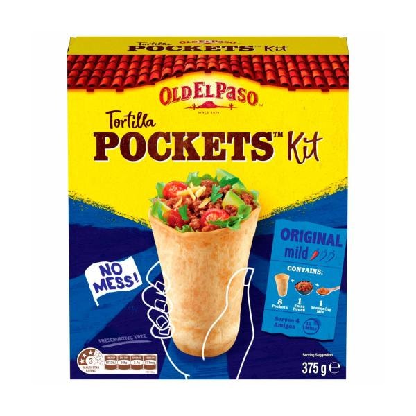 Old El Paso Tortilla Pockets Kit Original Mexican Style | 375g