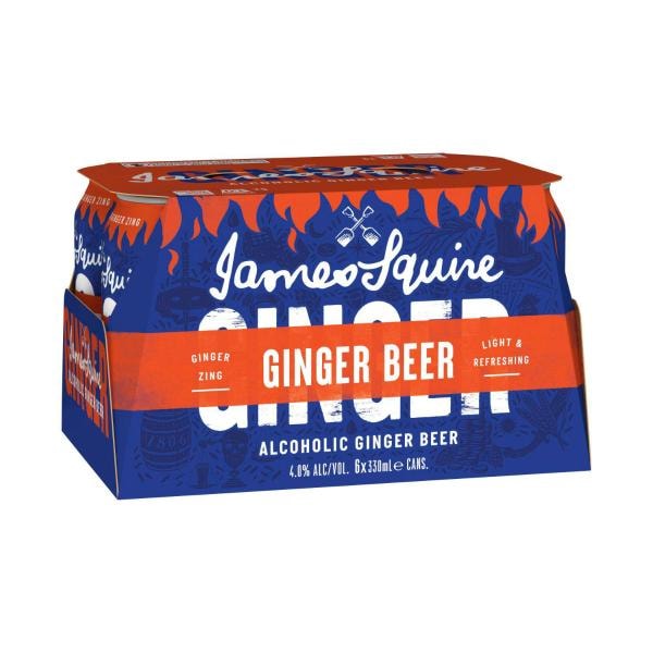James Squire Ginger Beer Can 330mL | 6 pack