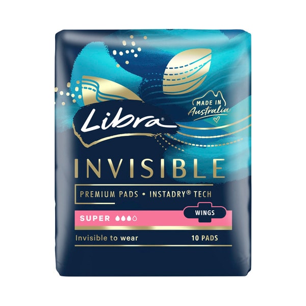 Libra Invisible Pads Super Wing | 10 pack