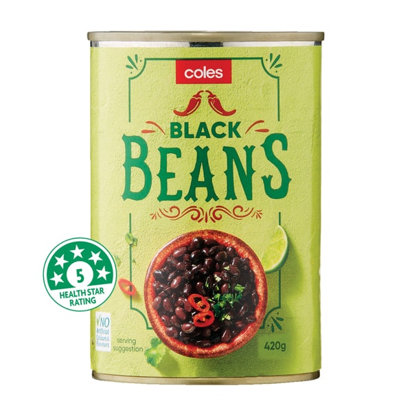 Coles Black Beans | 420g