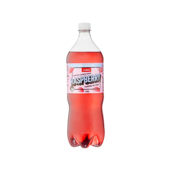 Coles Soft Drink Diet Raspberry | 1.25L