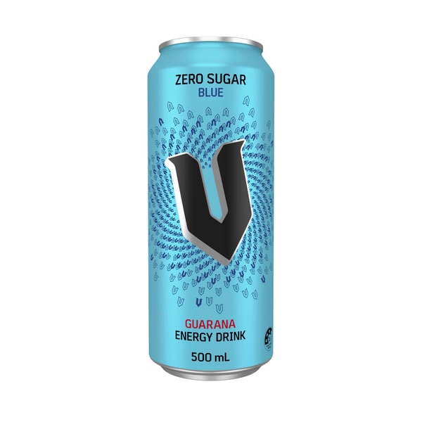 V Energy Drink Can Blue Sugar Free | 500mL