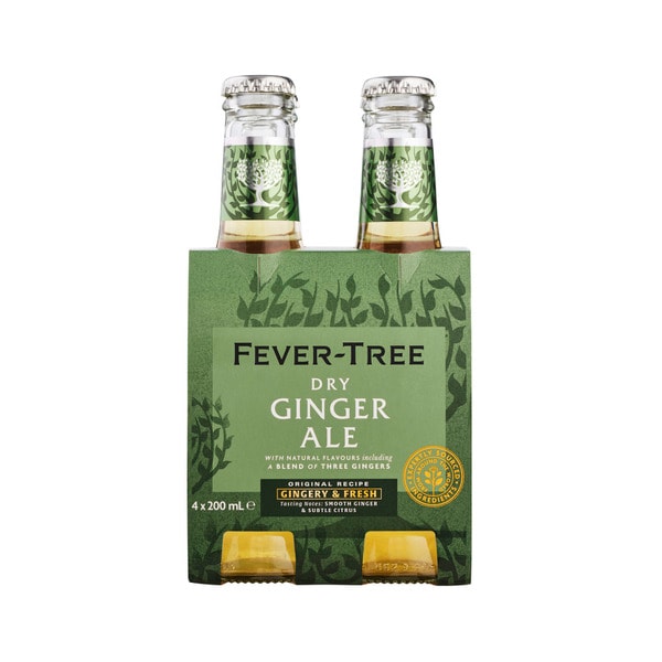 Fever-Tree Premium Mixers Ginger Ale 4x200mL | 4 pack