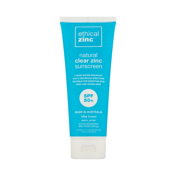 Ethical Zinc SPF 50+ Natural Clear Zinc Sunscreen | 100g
