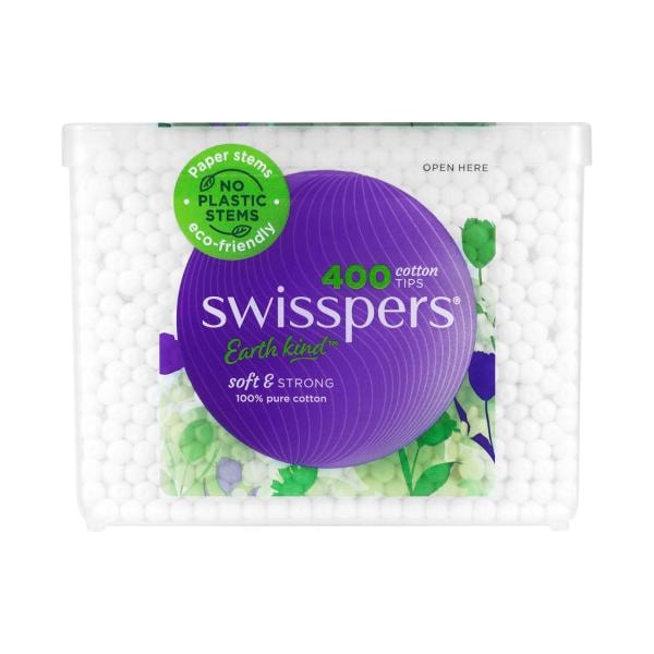 Swisspers Cotton Tips Paperstems | 400 pack