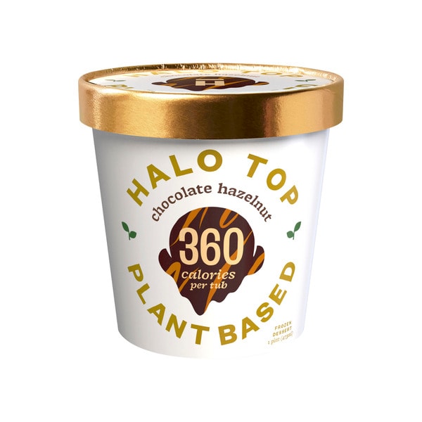 Halo Top Oat Milk Chocolate Hazelnut Ice Cream Tub | 473mL