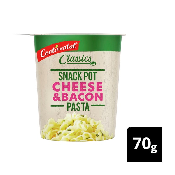 Continental Snack Pot Cheese & Bacon Pasta | 70g