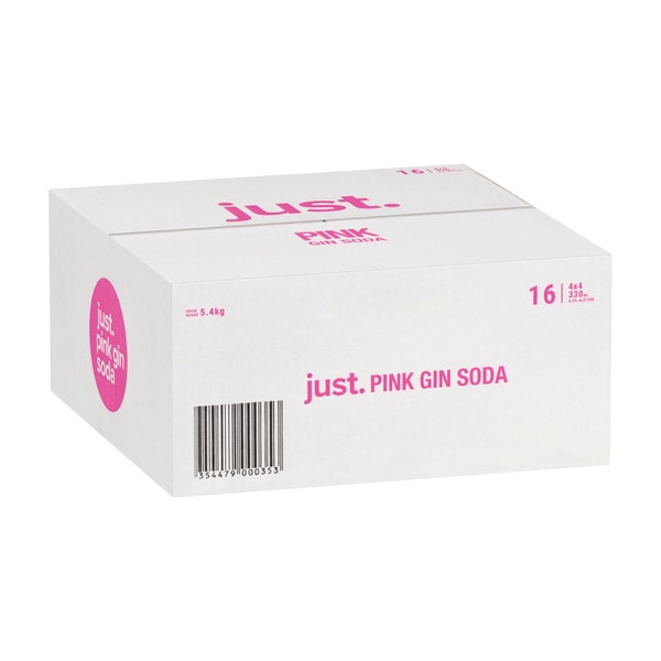 Just Pink Gin Soda 330mL | 16 Pack