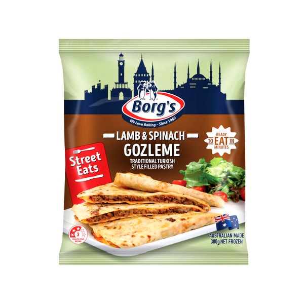 Borg's Gozleme Lamb & Spinach | 300g