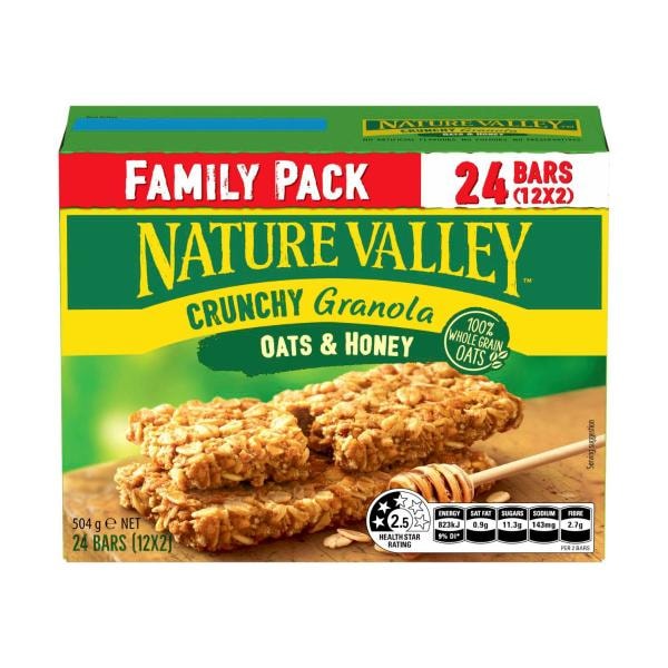 Nature Valley Crunchy Oats & Honey Family Pack 12X42G | 504g