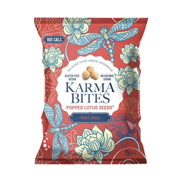 Karma Bites Popped Lotus Seeds Peri Peri | 25g