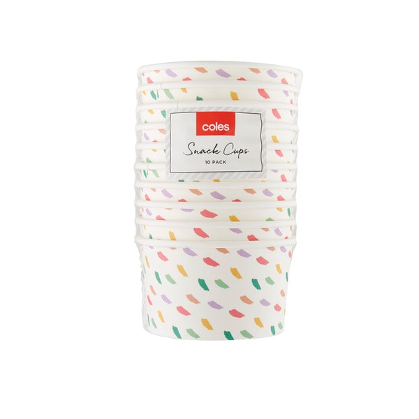 Coles Snack Cups | 10 pack