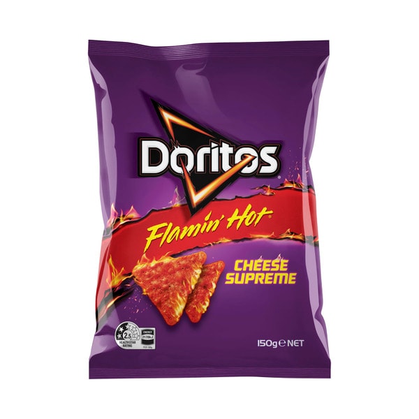 Doritos Corn Chips Cheese Supreme Flaming Hot | 150g