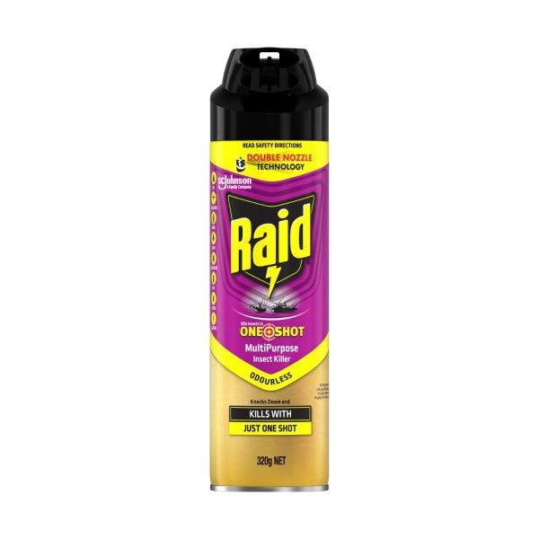 Raid One Shot Pest Multipurpose Insect Killer Odourless | 320g