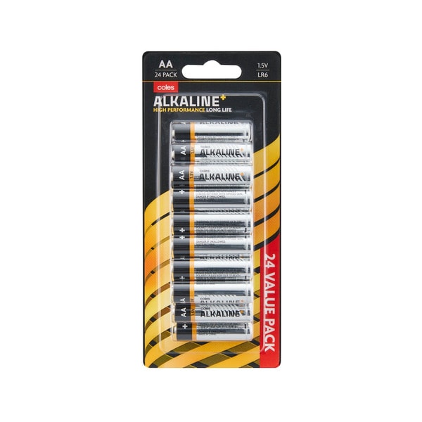 Coles Alkaline AA | 24 pack
