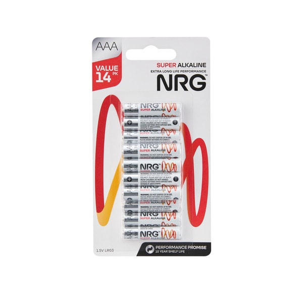 NRG Super Alkaline AAA | 14 pack