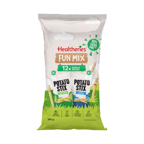 Healtheries Potato Stix Fun Mix Variety Multipack Kids Lunchbox Snacks 12X20g | 240g