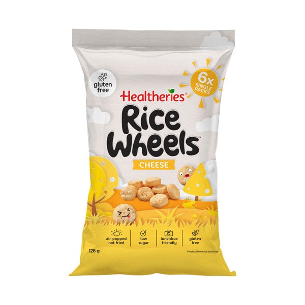Healtheries Rice Wheels Cheese Multipack Gluten Free Lunchbox Snacks 6X21g | 126g