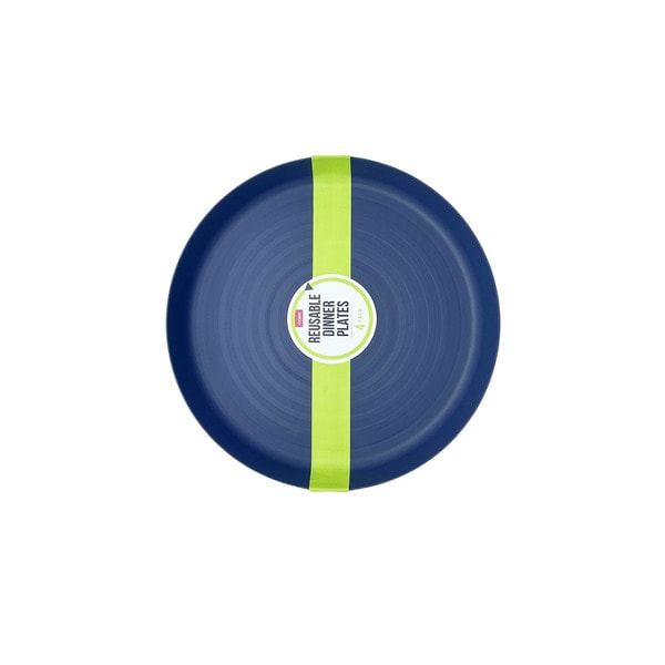 Coles Picnic Reusable Dinner Plates | 4 pack