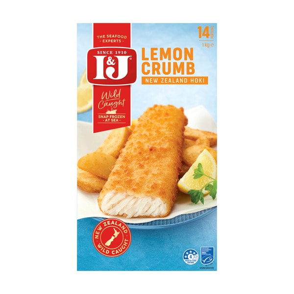 I&J Lemon Crumb Fish Fillets | 1kg