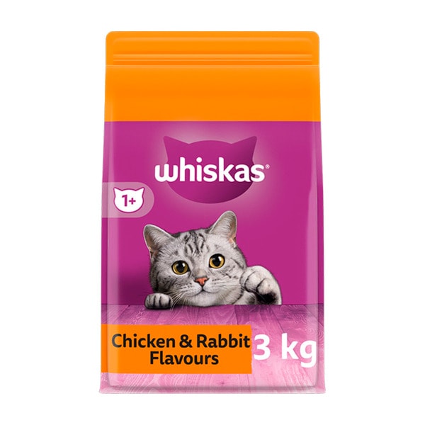 Whiskas Adult Dry Cat Food With Chicken And Rabbit | 3kg