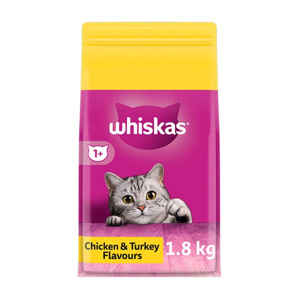 Whiskas Chicken & Turkey Adult Dry Cat Food | 1.8kg