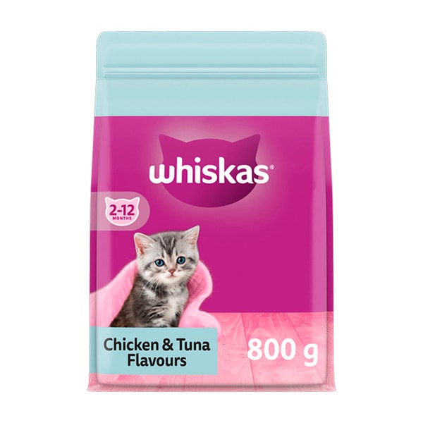 Whiskas Kitten Chicken And Tuna Adult Dry Cat Food | 800g