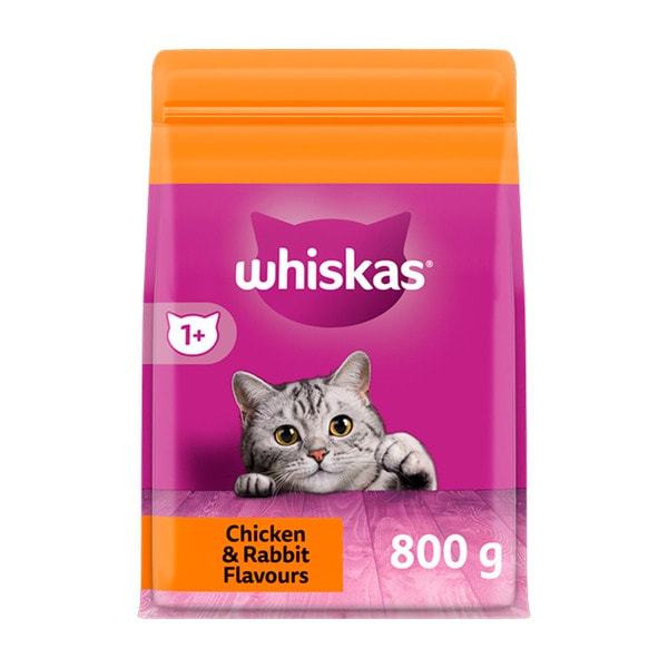Whiskas Chicken And Rabbit Adult Dry Cat Food | 800g