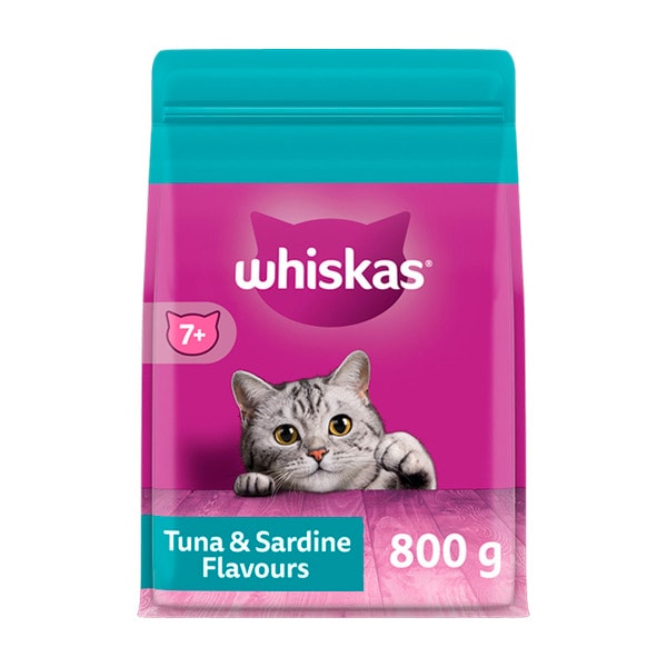 Whiskas Sardine And Tuna 7+ Years Dry Cat Food | 800g
