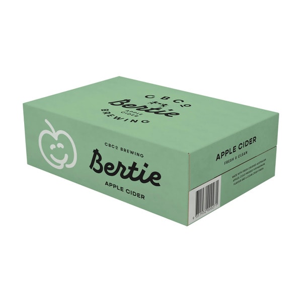 CBCo Bertie Cold Pressed Apple Cider Can 375mL | 24 Pack