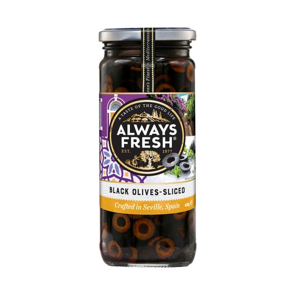 Always Fresh Olives Black Sliced | 440g
